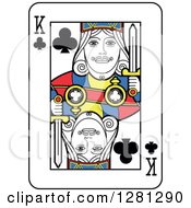 King Of Clubs Playing Card by Frisko