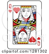 queen of hearts english playing card