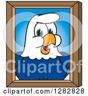 Happy Seahawk School Mascot Character Portrait