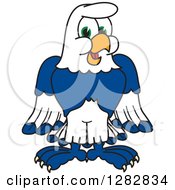 Happy Seahawk School Mascot Character