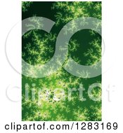 Poster, Art Print Of Green Fractal Spiral Background