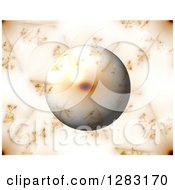 Poster, Art Print Of 3d Fractal Sphere On A Matching Background