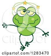 Poster, Art Print Of Dizzy Green Frog