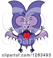 Vomiting Purple Vampire Bat