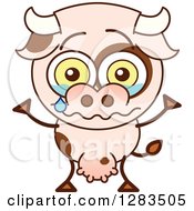 Poster, Art Print Of Sad Cartoon Cow Crying