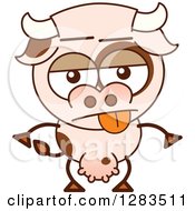 Poster, Art Print Of Indifferent Cartoon Cow
