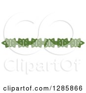 Clipart Of A Green Celtic Knot Rule Border Design Element 2 Royalty Free Vector Illustration