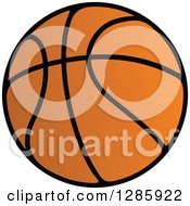 Poster, Art Print Of Black And Orange Basketball