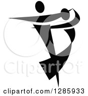 Poster, Art Print Of Black And White Ribbon Couple Dancing