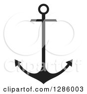 Poster, Art Print Of Black Anchor