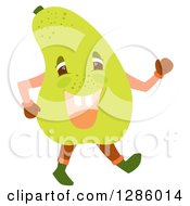 Poster, Art Print Of Happy Pear Character Walking
