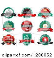 Clipart Of Quality Product Guarantee Labels Royalty Free Vector Illustration by Vector Tradition SM