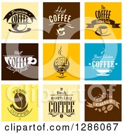 Poster, Art Print Of Fresh And Hot Coffee Text Designs