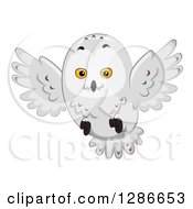 Poster, Art Print Of Snowy Owl Flying