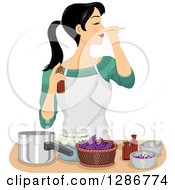 Young Asian Woman Making Her Own Homemade Perfume