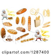 Poster, Art Print Of Breads And Bakery Chefs