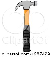 Clipart Of A Cartoon Hammer Tool Royalty Free Vector Illustration