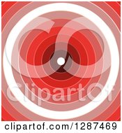 Poster, Art Print Of Background Of Red And White Rings Forming A Dartboard Or Tunnel