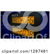Poster, Art Print Of 3d Arm And A Leg Price Meter On A Gas Pump Over A Map
