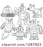 Poster, Art Print Of Black And White Robots
