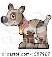 Poster, Art Print Of Brown Pet Robot Dog