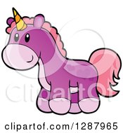 Poster, Art Print Of Purple Unicorn Girls Toy