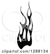 Clipart Of A Vertical Black And White Flames Design Element 7 Royalty Free Vector Illustration by Vector Tradition SM