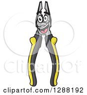 Happy Pair Of Black And Yellow Pliers