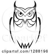Poster, Art Print Of Black And White Sketched Owl