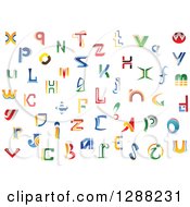Poster, Art Print Of Colorful Abstract Alphabet Letters 2