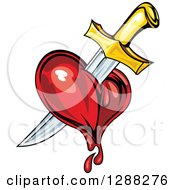 Poster, Art Print Of Sword Stabbing A Bleeding Heart 3
