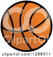 Poster, Art Print Of Black And Orange Basketball