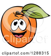 Poster, Art Print Of Happy Apricot Character