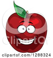 Poster, Art Print Of Happy Red Apple Character