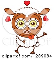 Poster, Art Print Of Smitten And Amorous Sheep In Love