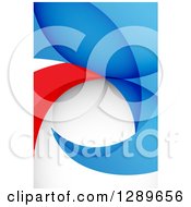 Background Of Abstract Blue White And Red