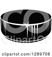 Poster, Art Print Of Black And White Hockey Puck 6