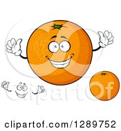 Clipart Of Oranges And A Face Royalty Free Vector Illustration