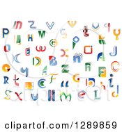 Poster, Art Print Of Colorful Abstract Alphabet Letters 3