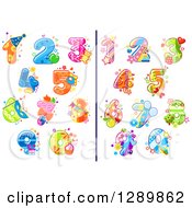 Poster, Art Print Of Festive Colorful Party Numbers