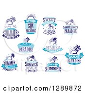 Poster, Art Print Of Blue Summer Designs 2