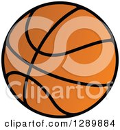 Poster, Art Print Of Black And Orange Basketball 2