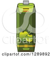 Poster, Art Print Of Green Apple Juice Carton 2
