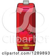 Poster, Art Print Of Red Apple Juice Carton 2