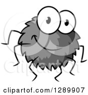 Poster, Art Print Of Cartoon Happy Grayscale Spider