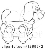 Poster, Art Print Of Black And White Rolling Dog Toy