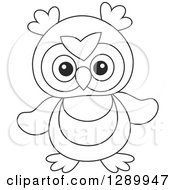 Poster, Art Print Of Black And White Cute Owl Toy