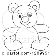 Poster, Art Print Of Black And White Stuffed Teddy Bear Toy