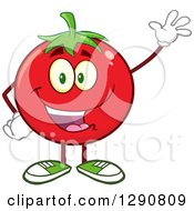 Poster, Art Print Of Happy Tomato Character Waving