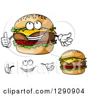 Poster, Art Print Of Big Cheeseburgers Hands And A Face